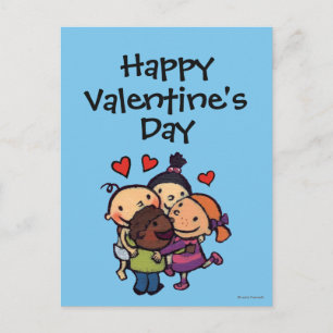 Cartão Postal De Festividades Leslie Patricelli Group Hug with Friends