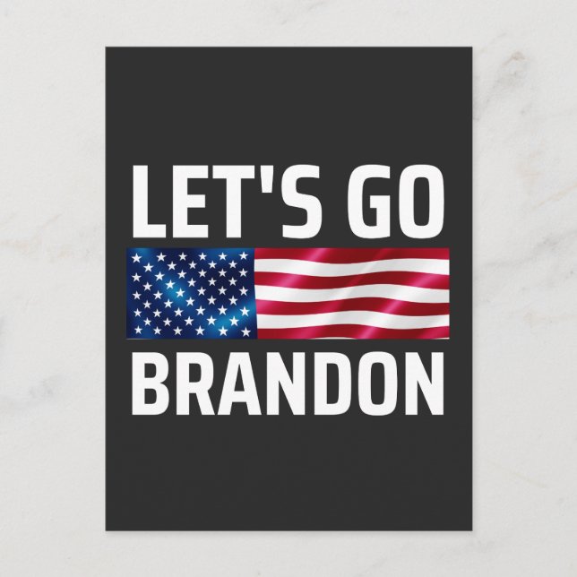 Cartão Postal De Festividades lets go brandon lets go brandon (Frente)