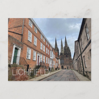 Cartão Postal De Festividades Lichfield Holiday Postcard