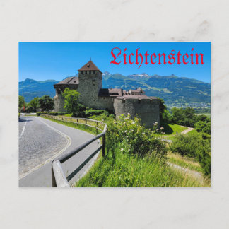 Cartão Postal De Festividades Lichtenstein - Castelo de Vaduz