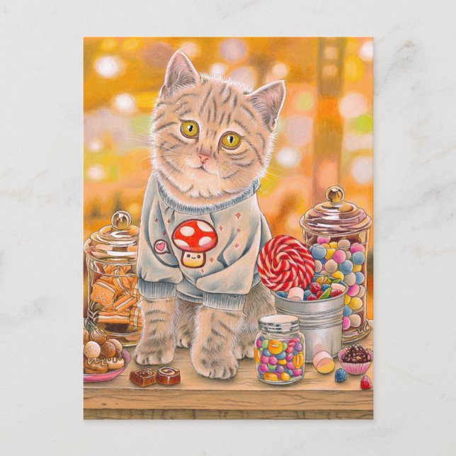 Cartão Postal De Festividades "Life Is Sweet" postacrd (Frente)