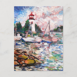 Cartão Postal De Festividades Light House
