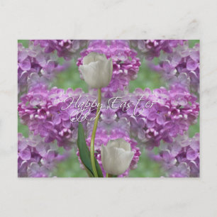 Cartão Postal De Festividades Lilacs do ~ do felz pascoa