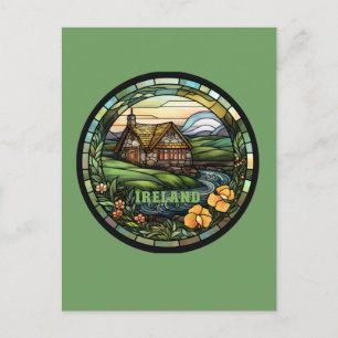 Cartão Postal De Festividades Linda Irlanda Verde Souvenir
