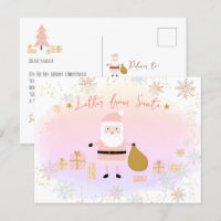 Lista de papais noeis Nice para Crianças, Carta de