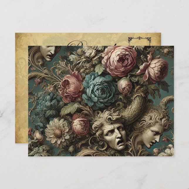 Cartão Postal De Festividades Litania de Aristocratas - Vitoriano Gótico (Frente/Verso)