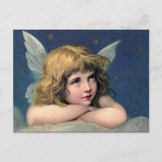 Cartão Postal De Festividades Little christmas angel