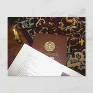 Cartão Postal De Festividades Livros do século passado