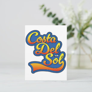 Cartão Postal De Festividades logotipo da Costa Del Sol