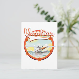 Cartão Postal De Festividades logotipo de férias