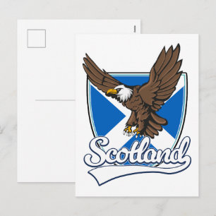 Cartão Postal De Festividades logotipo de viagem da Escócia