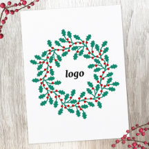 Logotipo Holly Wreath Business