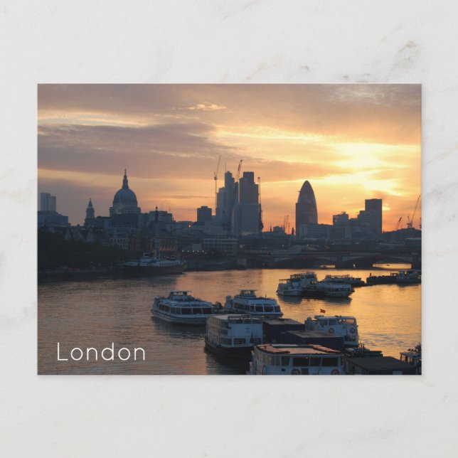 Cartão Postal De Festividades Londres (Frente)
