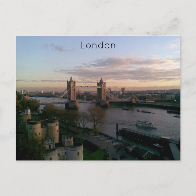 Cartão Postal De Festividades Londres (Frente)