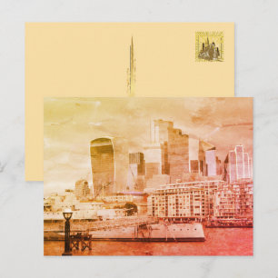 Cartão Postal De Festividades Londres - A Cidade