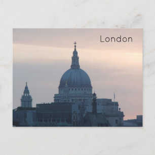 Cartão Postal De Festividades Londres - Catedral de Paul Rua
