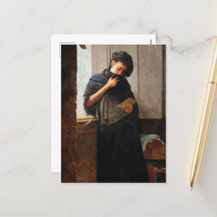 Cartão Postal De Festividades Longing (Saudade) por Almeida Junior