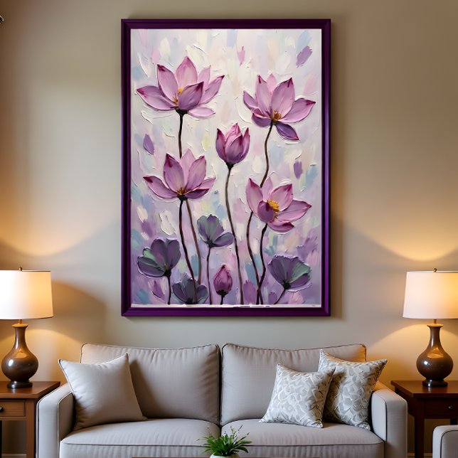 Cartão Postal De Festividades Lotus – Oil Painting (Criador carregado)