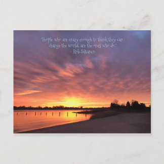 Cartão Postal De Festividades Louco De Mudar O Mundo