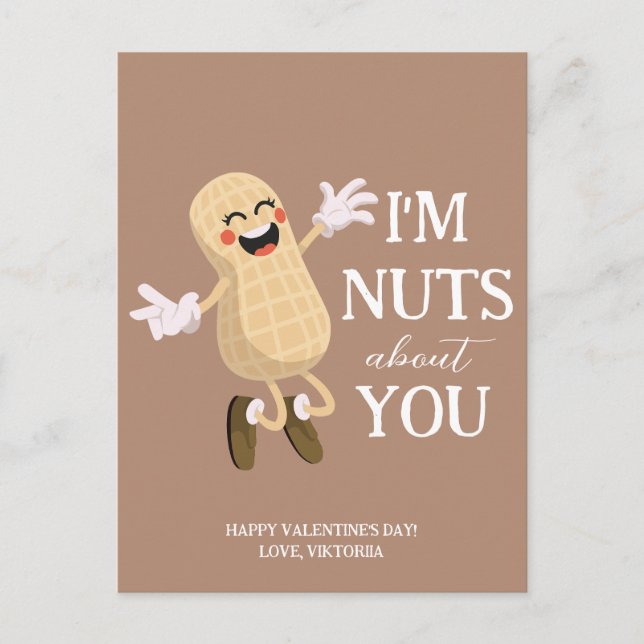 Cartão Postal De Festividades Loucos sobre você Dia de os namorados engraçado Lo (Frente)