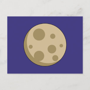 Cartão Postal De Festividades Lua cheia