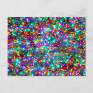 Cartão Postal De Festividades Luxury Christmas Pattern