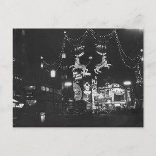 Cartão Postal De Festividades Luzes de Natal