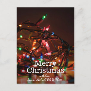 Cartão Postal De Festividades Luzes de Natal