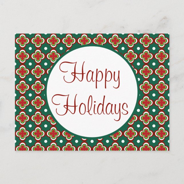 Cartão Postal De Festividades Luzes de Natal (Frente)