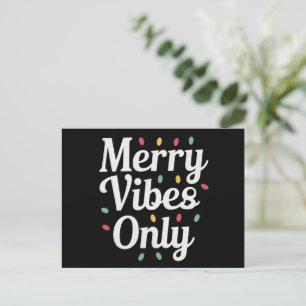 Cartão Postal De Festividades Luzes de Natal da Família Combinando Apenas Vibraç