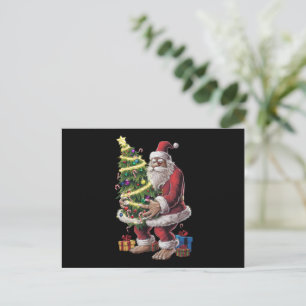 Cartão Postal De Festividades Luzes de Natal de Pé Grande Árvore de Natal Sasqua