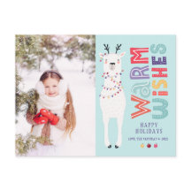 Luzes de Natal Modernas e Fofas de Llama em Cordão