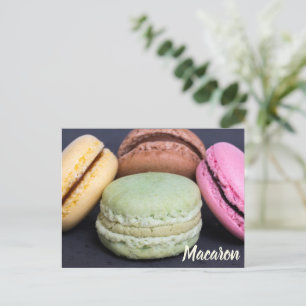 Cartão Postal De Festividades Macaron Pestris para presente de dente doce