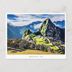 Cartão Postal De Festividades Machu Picchu, Peru