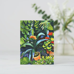 Cartão Postal De Festividades Macke - Flores no Jardim