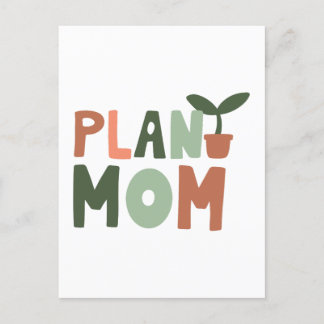 Cartão Postal De Festividades Mãe da planta
