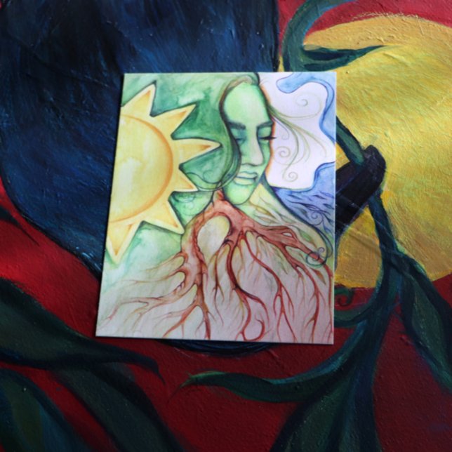 Cartão Postal De Festividades Mãe Terra Gaia Deusa (Criador carregado)