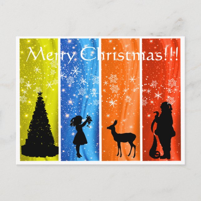 Cartão Postal De Festividades Magia de Natal (Frente)