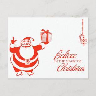 Cartão Postal De Festividades Magia do Cartão-postal de Natal