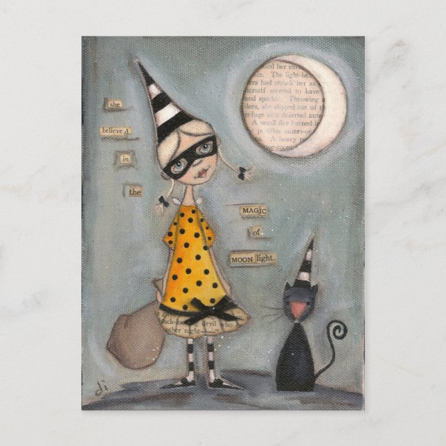 Cartão Postal De Festividades Magic Moon - Cartão-postal de férias (Frente)