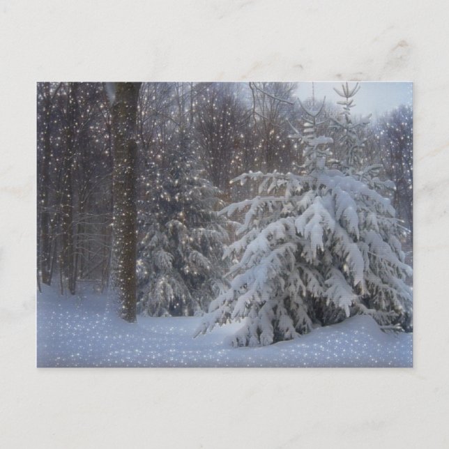 Cartão Postal De Festividades Magical Starry Christmas (Frente)