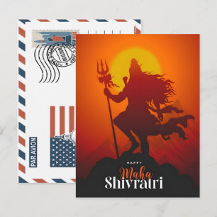 Cartão Postal De Festividades Mahashivratri Celebração Festa Festival Bumper Ano