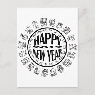Cartão Postal De Festividades maia cal-novo ano