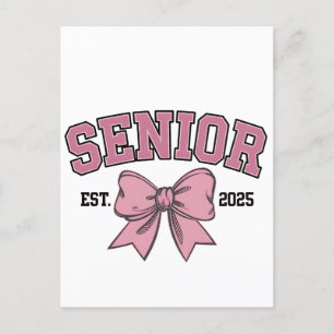 Cartão Postal De Festividades Mais velho 2025 Classe Coquette de Arcos rosa 2025