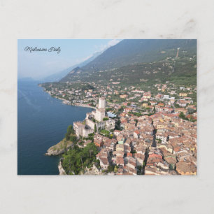 Cartão Postal De Festividades Malcesine Lago de Garda Itália