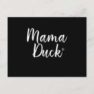 Cartão Postal De Festividades Mama Pata, Pata Fofa, Dia das Mães, Presentes para