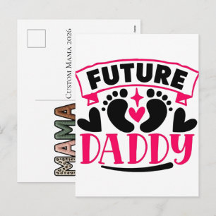 Cartão Postal De Festividades Mama Personalizado 2026 Pés de Bebê Falso Lembranç