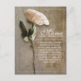 Cartão Postal De Festividades Mama - simplesmente insubstituível - vintage