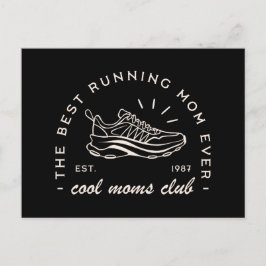 Cartão Postal De Festividades Mamãe fugiu do clube de maratonista, estética atlé