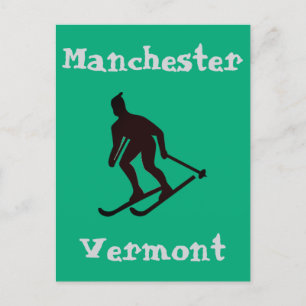 Cartão Postal De Festividades Manchester, VT (Vermont Apres ski Town)